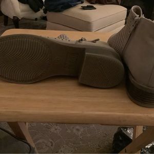 Brownish tanish booties small heel